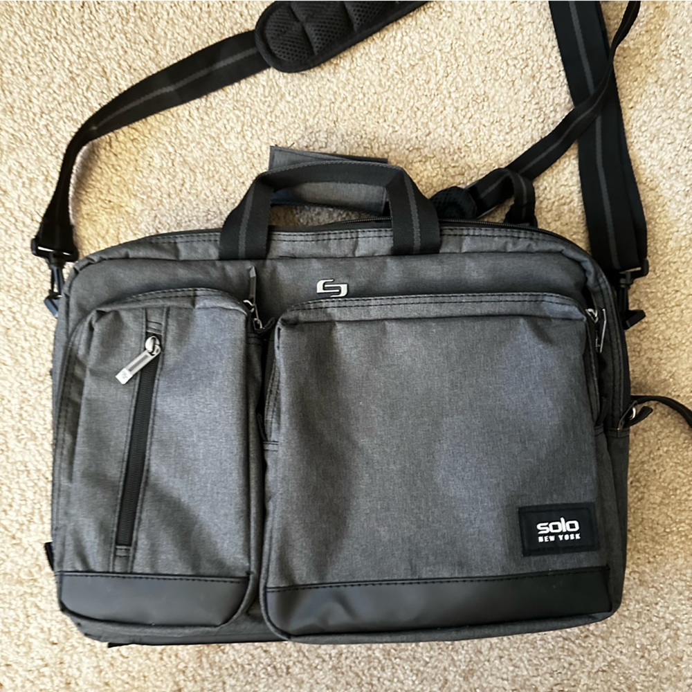 over the shoulder/backpack laptop organizer bag